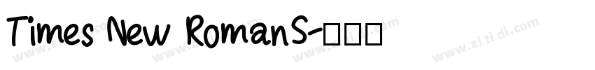 Times New RomanS字体转换